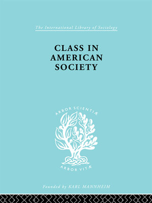 cover image of Class American Socty   Ils 103